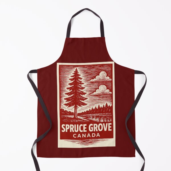 Item preview, Spruce Grove Canada Linocut Style  designed and sold by Thistle-TShop.