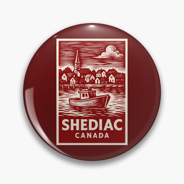 Item preview, Shediac Canada Linocut Style  designed and sold by Thistle-TShop.