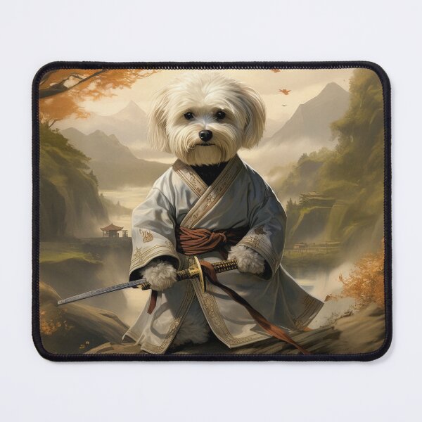 Item preview, Havanese Ronin - Epic Samurai Dog Warrior designed and sold by Tommy-Ellie.