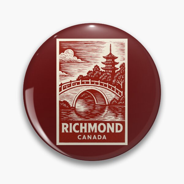 Item preview, Richmond Canada Linocut Style  designed and sold by Thistle-TShop.