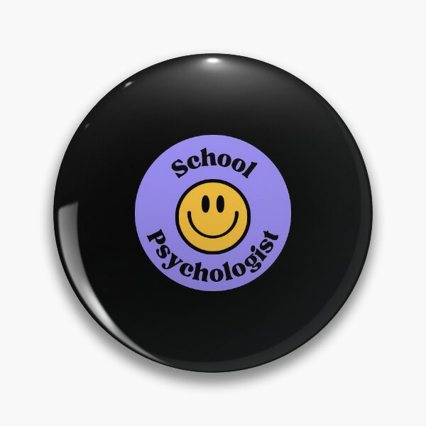 Item preview, School Psychologist Smiley Badge designed and sold by xitzfuxxf18.