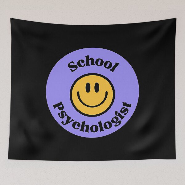 Item preview, School Psychologist Smiley Badge designed and sold by xitzfuxxf18.