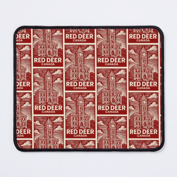Item preview, Red Deer Canada Linocut Style  designed and sold by Thistle-TShop.
