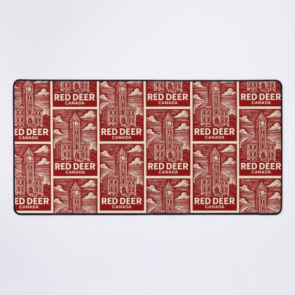Item preview, Red Deer Canada Linocut Style  designed and sold by Thistle-TShop.