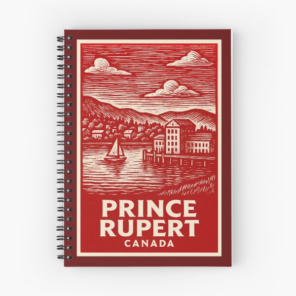 Item preview, Prince Rupert Canada Linocut Style  designed and sold by Thistle-TShop.