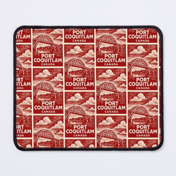 Item preview, Port Coquitlam Canada Linocut Style  designed and sold by Thistle-TShop.