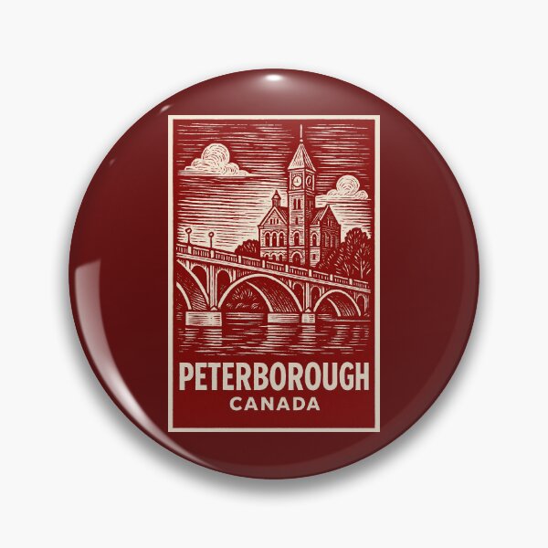 Item preview, Peterborough Canada Linocut Style  designed and sold by Thistle-TShop.