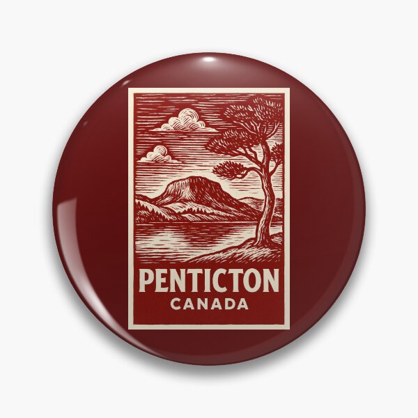 Item preview, Penticton Canada Linocut Style  designed and sold by Thistle-TShop.