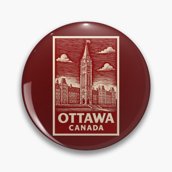 Item preview, Ottawa Canada Linocut Style  designed and sold by Thistle-TShop.