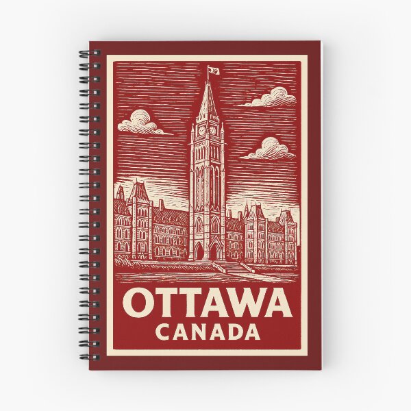 Item preview, Ottawa Canada Linocut Style  designed and sold by Thistle-TShop.