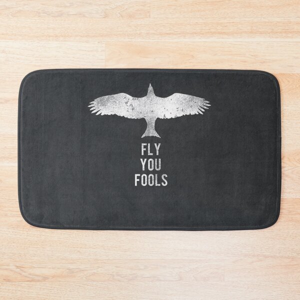 Item preview, Minimalist Fly You Fools - Wizard Silhouette Art designed and sold by Midnight Nebula.
