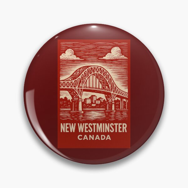 Item preview, New Westminster Canada Linocut Style  designed and sold by Thistle-TShop.