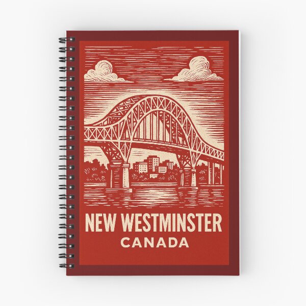 Item preview, New Westminster Canada Linocut Style  designed and sold by Thistle-TShop.