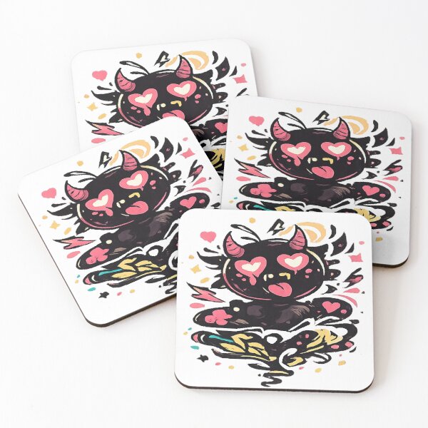 Item preview, Love-Struck Cute Monster – Kawaii Heart Eyes Creature designed and sold by myforestfog.