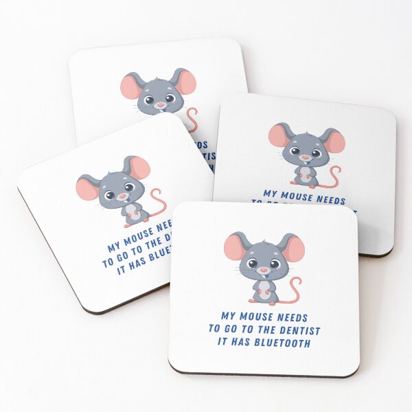 Item preview, Gray Mouse, Bluetooth, Dentist designed and sold by AASparksDesigns.