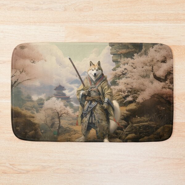 Item preview, Siberian Husky Ronin - Epic Samurai Dog Warrior Art designed and sold by Tommy-Ellie.