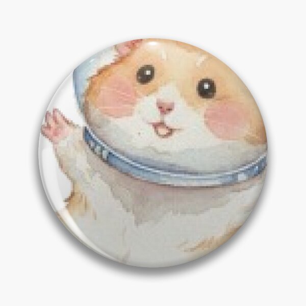 Item preview, Floating Space Hamster - Watercolor Astronaut Animal Illustration designed and sold by vekotpu.