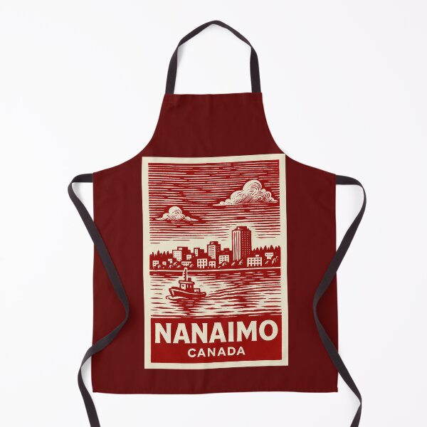 Item preview, Nanaimo Canada Linocut Style designed and sold by Thistle-TShop.