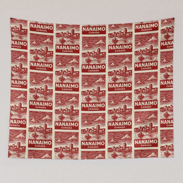 Item preview, Nanaimo Canada Linocut Style  designed and sold by Thistle-TShop.