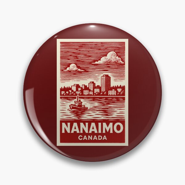 Item preview, Nanaimo Canada Linocut Style  designed and sold by Thistle-TShop.