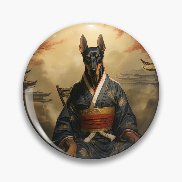 Item preview, Dobermann Ronin - Epic Samurai Dog Warrior designed and sold by Tommy-Ellie.