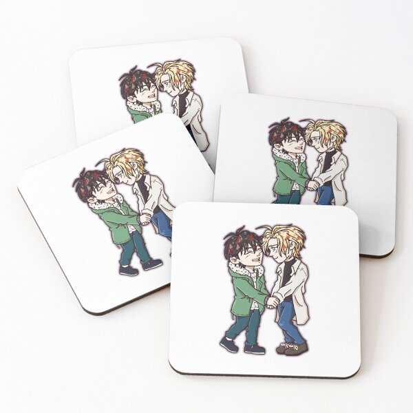 Item preview, Banana Fish Chibi Friends Hugging Cartoon Style designed and sold by Ciraillard.