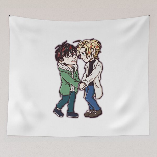 Item preview, Banana Fish Chibi Friends Hugging Cartoon Style designed and sold by Ciraillard.