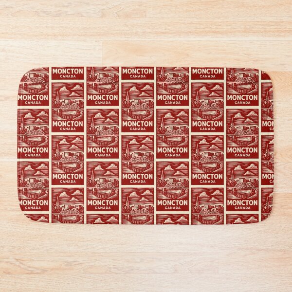Item preview, Moncton Canada Linocut Style  designed and sold by Thistle-TShop.