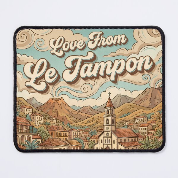 Item preview, Love From Le Tampon City of France Vintage Art designed and sold by Witty Shirts.