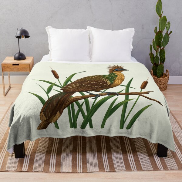 Item preview, Hoatzin Perched in Tropical Wetland Reeds designed and sold by BirdsnStuff.