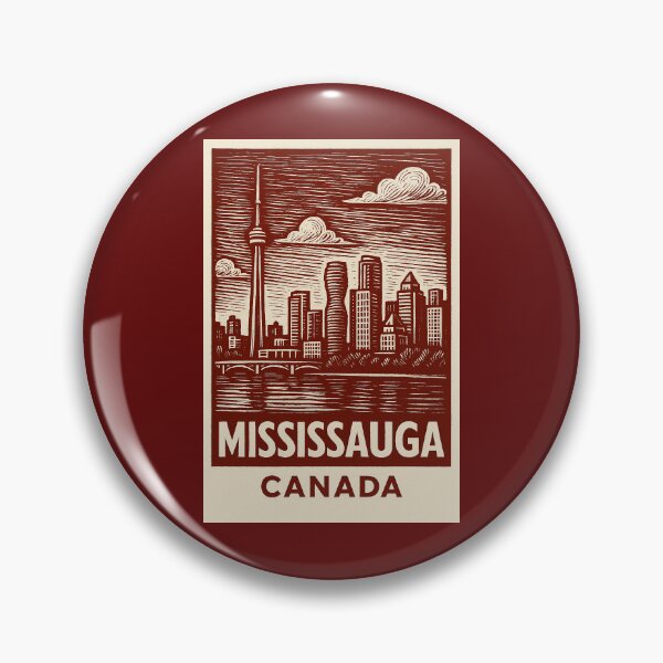 Item preview, Mississauga Canada Linocut Style  designed and sold by Thistle-TShop.
