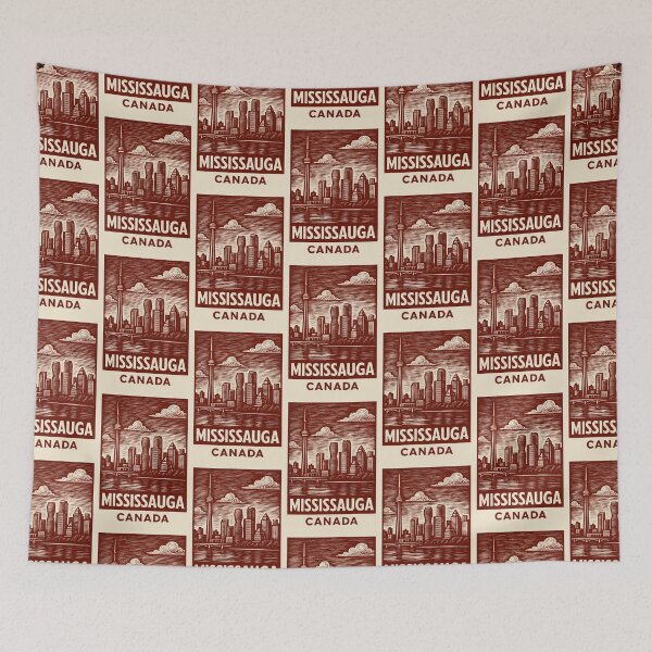 Item preview, Mississauga Canada Linocut Style  designed and sold by Thistle-TShop.