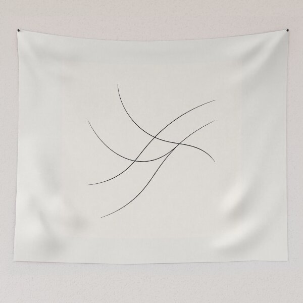 Item preview, Minimal Abstract Line Art – Balanced Composition designed and sold by DrizzyV.
