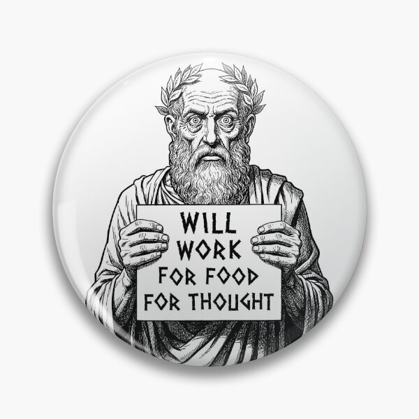 Item preview, Funny Philosophy Unemployed Greek Philosopher Will Work designed and sold by GrandeDuc.