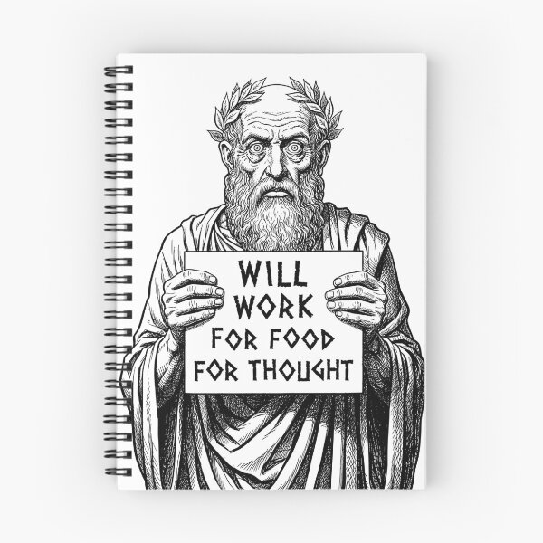 Item preview, Funny Philosophy Unemployed Greek Philosopher Will Work designed and sold by GrandeDuc.