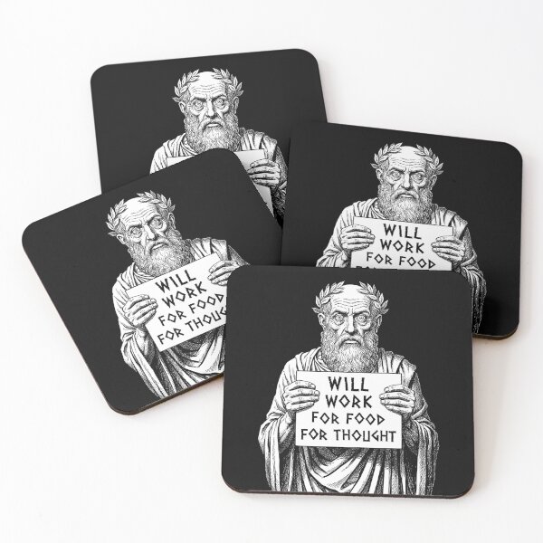 Item preview, Funny Philosophy Unemployed Greek Philosopher Will Work designed and sold by GrandeDuc.