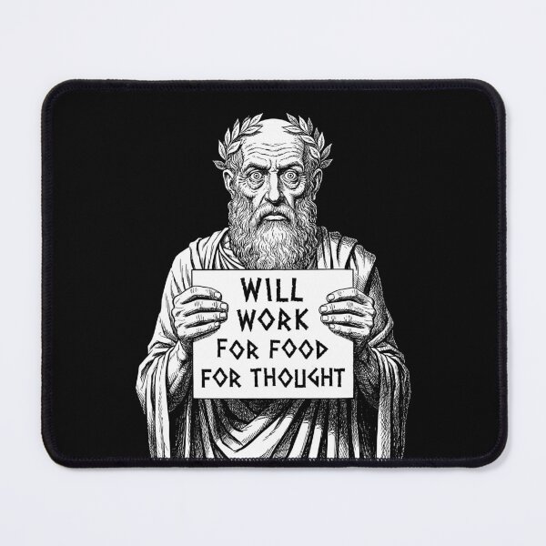 Item preview, Funny Philosophy Unemployed Greek Philosopher Will Work designed and sold by GrandeDuc.