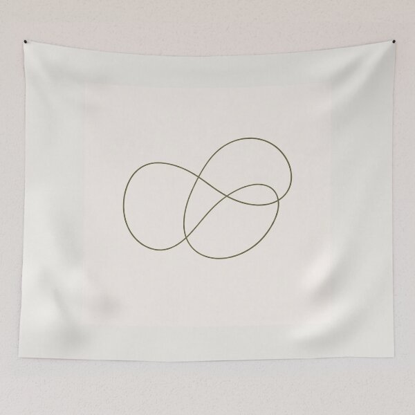 Item preview, Minimal Abstract Line Art – Organic Loop Design designed and sold by DrizzyV.