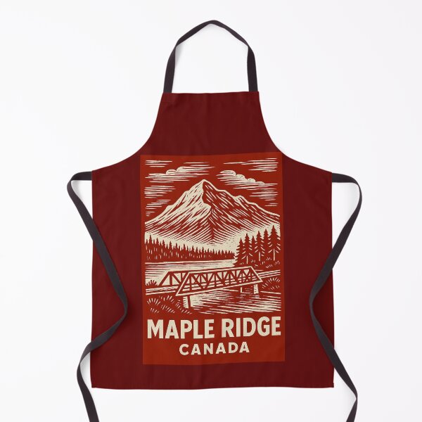 Item preview, Maple Ridge Canada Linocut Style designed and sold by Thistle-TShop.