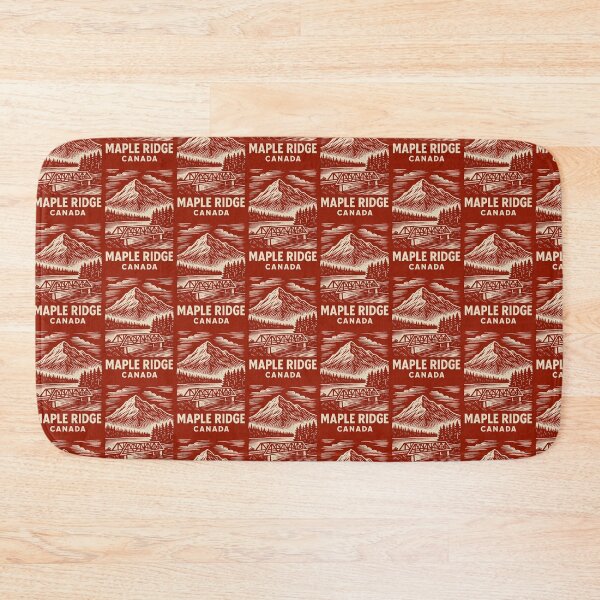 Item preview, Maple Ridge Canada Linocut Style  designed and sold by Thistle-TShop.