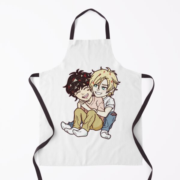 Item preview, Banana Fish Cute Chibi Couple Sitting Together designed and sold by Ciraillard.