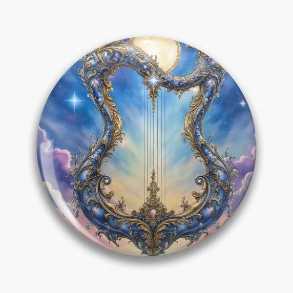 Item preview, Moonlit Celestial Harp – Dreamy Cosmic Fantasy Art designed and sold by nicky2342.