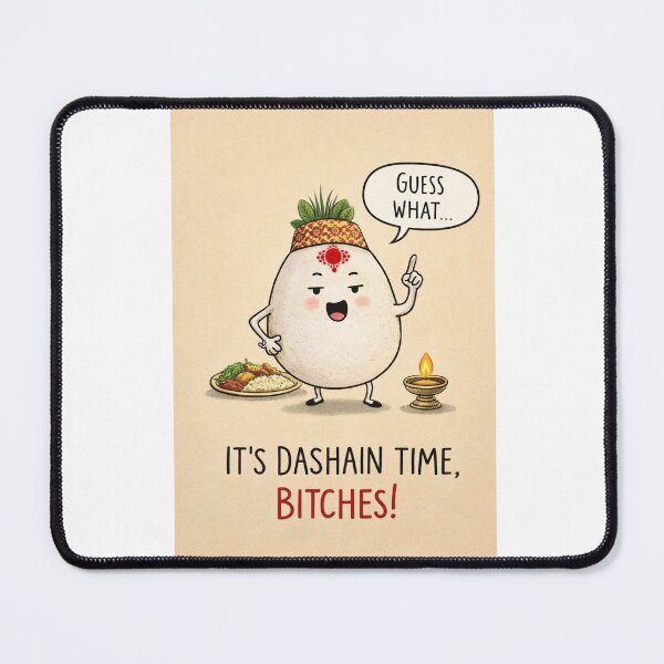 Item preview, Happy Dashain with Topi, Tika, and Nepali Food Celebration designed and sold by Aryabek.
