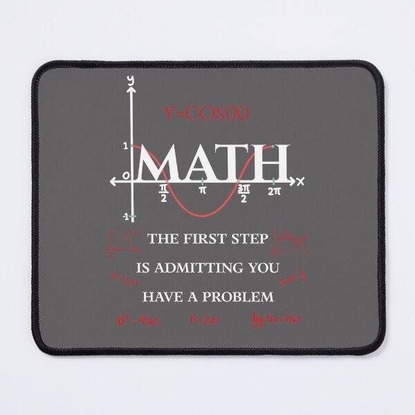 Item preview, Math The First Step is Admitting You Have A Problem, Vintage style designed and sold by artprintschabab.