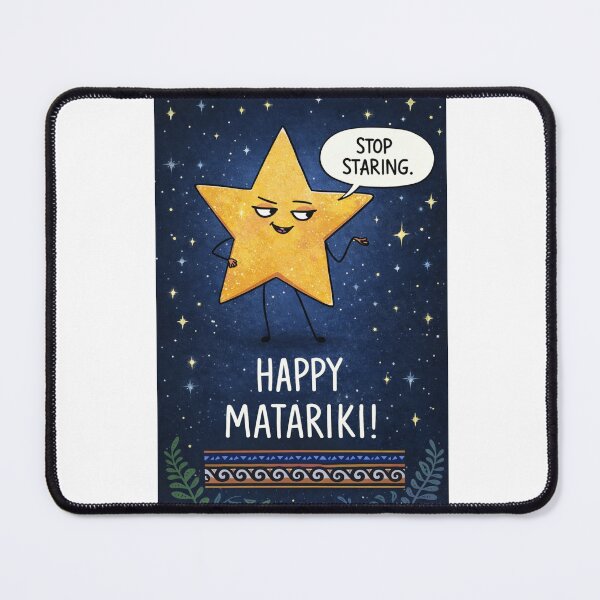 Item preview, Matariki Star New Zealand with Night Sky and Maori Festival Theme designed and sold by Aryabek.
