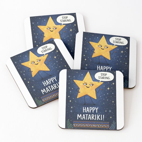 Item preview, Matariki Star New Zealand with Night Sky and Maori Festival Theme designed and sold by Aryabek.
