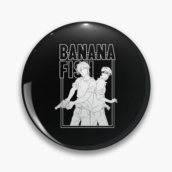 Item preview, Banana Fish Minimal Black White Couple Illustration designed and sold by Ciraillard.