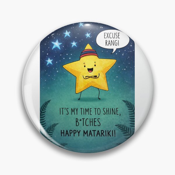 Item preview, Matariki Festival Star Illustration with Humor and Maori Constellation designed and sold by Aryabek.