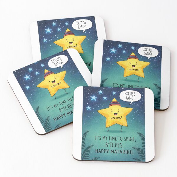 Item preview, Matariki Festival Star Illustration with Humor and Maori Constellation designed and sold by Aryabek.