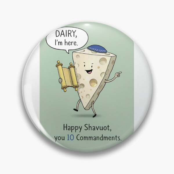 Item preview, Shavuot Cheese with Torah Scroll and Jewish Holiday Theme designed and sold by Aryabek.